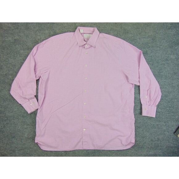 Nordstrom Signature Shirt Mens 17.5 Ping White Check - Picture 2 of 10